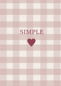 SIMPLE HEART //check burgundy