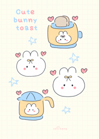 Cute bunny toast:)