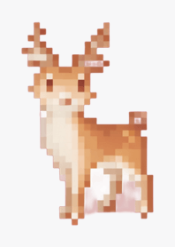 Deer Pixel Art Theme  Green 02