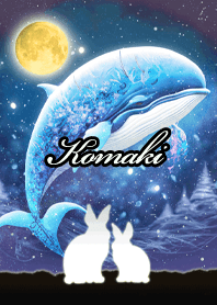 Komaki Beautiful rabbit & whale