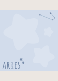 Aries Sign'Blue'