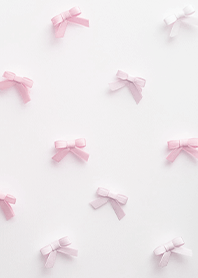 ミニマルリボン[くすみピンク]