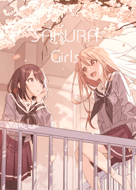 桜と女の子