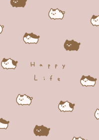 まるいねこ / ピンクブラウン