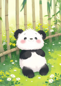 Cute Panda and Beautiful Nature V.2