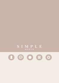 NATURAL SIMPLE ICON -PINK&BEIGE-