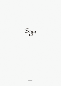 Gray : Simple sign