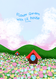 Flower Garden with lil house