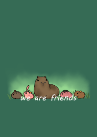 capybara with friend