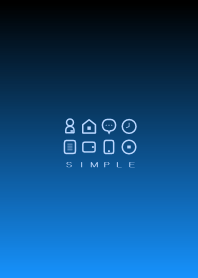 SIMPLE(black blue)V.1038b