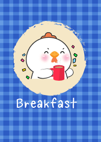 Simple Breakfast White Chicken Theme