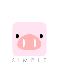 ぶた(ホワイト ピンク)Ver.6