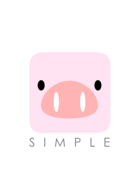 SIMPLE PIG(white pink)Ver.6