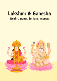 Ganesha & Lakshmi : Wealth fortune money