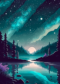 Beautiful starry night view#2025