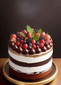 Strawberry chocolate cake 80Fe99