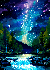Beautiful starry night view#1656