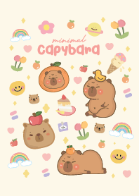 คาปิบาร่าน่ารัก มินิมอลเลิฟ :D