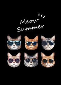 แว่นกันแดดเหมียวๆ(สีดำ)