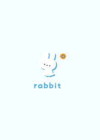 Rabbits5 Sunflower - Blue