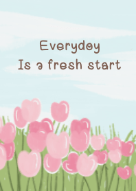 ทุ่งทิวลิปสีชมพู