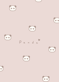 熊貓. beige pink