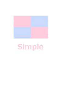 Simple pink and light blue style from J
