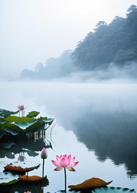 寧靜湖 蓮花   aF8E24