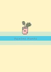 Painted plants JA-light yellow (Bl3)