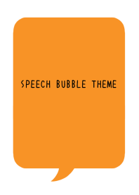 COLOR SPEECH BUBBLE/APRICOT COLOR/WHITE