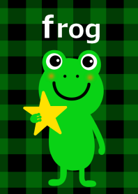 カエルさんと星とチェック