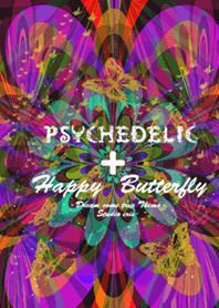 Psychedelic happy butterfly4