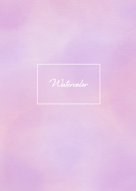 Simple Watercolor Theme Purple Pink Red