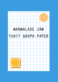 MARMALADE JAM TOAST GRAPH PAPER-BLUE-YEL