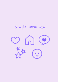 simple cute purple icon