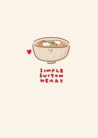 simple Sweeton heart beige.