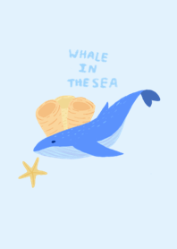 Whale in the sea.