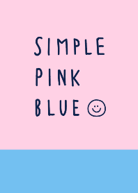 simple blue pink