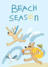 夏天跟奶油薯薯一起泡在海裡