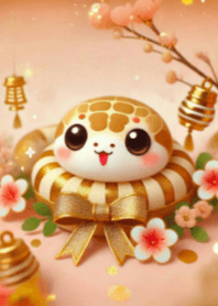 蛇年可愛金蛇