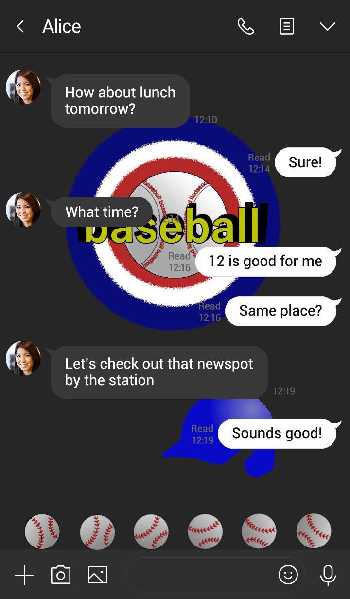 Blue baseball helmet (ball edition)