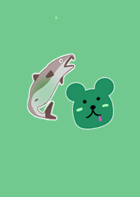 Salmon and poison bear