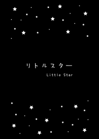 一些小星星 極簡風格(純黑色)