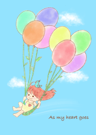 As my heart goes with balloons