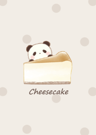 Cheesecake and Panda -brown- dot