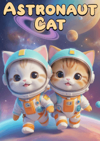 Cat Astronaut Stroll through Stars Vol.9