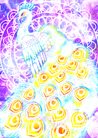 美しさで才能と財運を高める[ホワイト孔雀]