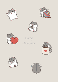 Hamster Lazy Daily Life(fog gray brown)