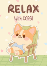Relax with corgi