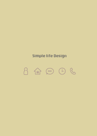 Simple life design -mustard beige-